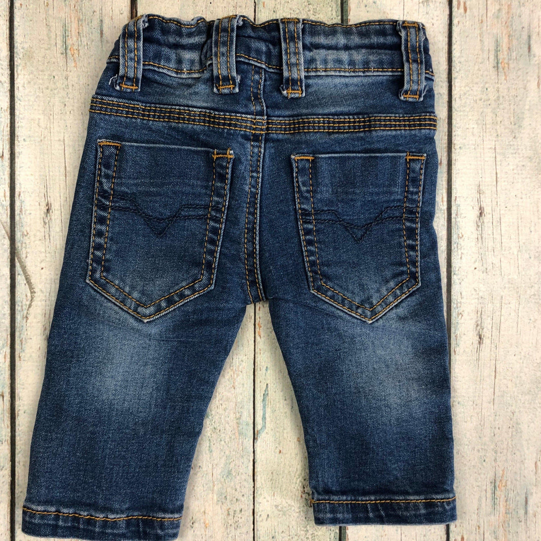 Pumpkin Patch Distressed Denim Baby Jeans - Size 0-3M-Jean Pool