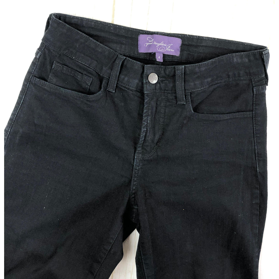 Black Lift & Tuck Straight Leg NYDJ Jeans -Size 4 US or 8 AU - Jean Pool