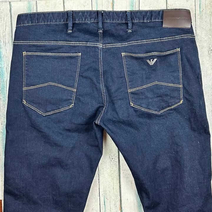 Emporio Armani Low Rise Straight Slim Stretch Jeans -Size 38 - Jean Pool