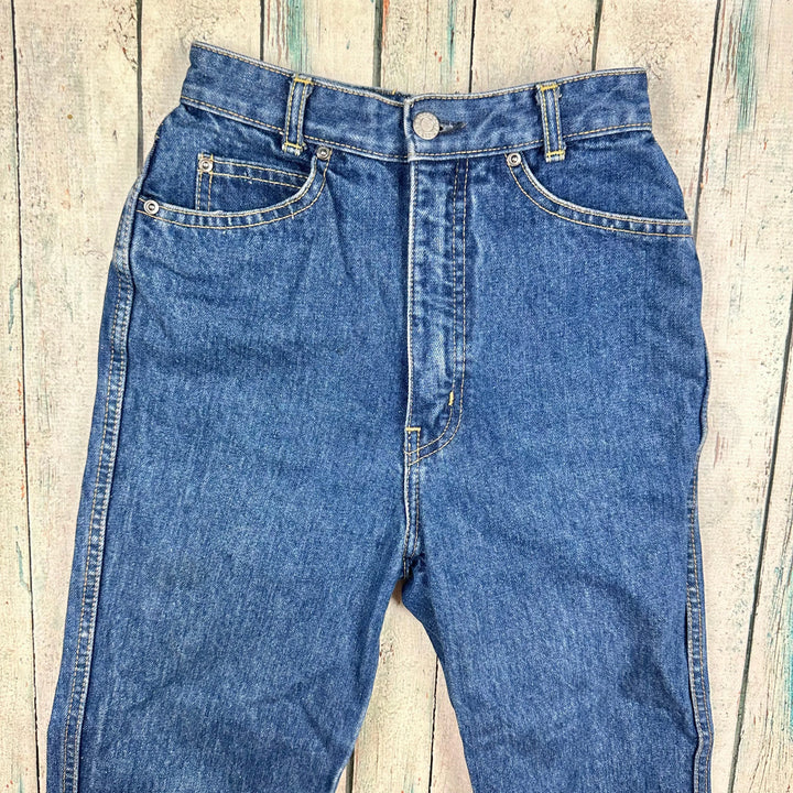 Genuine 1980's Australian Made Blue Union Vintage Denim Jeans - Suit Size 5/6 - Jean Pool