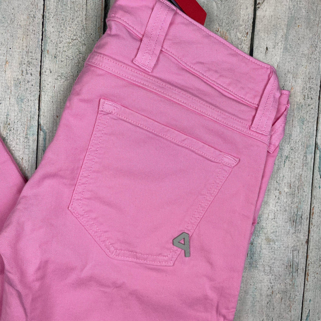 NWT - Ladies Italian Made Cycle 'Skinny' Bubblegum Pink Jeans - Size 30 - Jean Pool