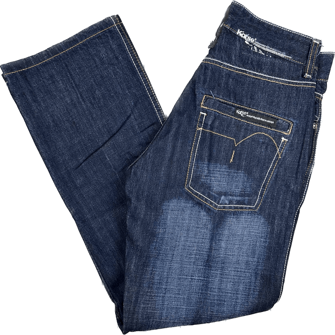 Korse Japananse Denim Straight Leg Mens Jeans -Size 28 - Jean Pool