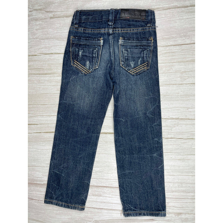 Gumboots Boys Straight Leg Distressed Denim Jeans - Size 4/5 - Jean Pool