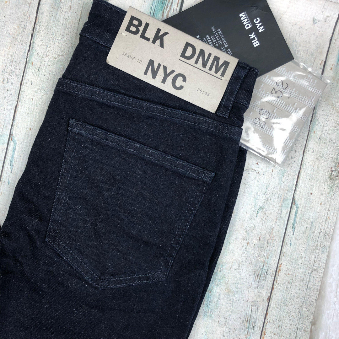 NWT -BLK DNM NYC 'Jeans 22' Dark Indigo Mid Rise Skinny Jeans - Size 26/32 - Jean Pool