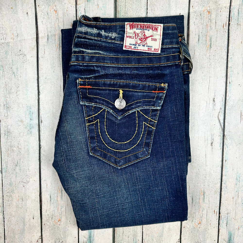 NEW- True Religion 'Joey' Low Rise Bootcut Jeans- Size 27 - Jean Pool