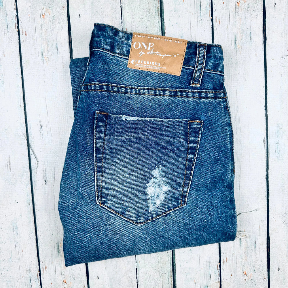 One Teaspoon Ladies Destroyed Denim 'Freebirds' Jeans - Size 26 or 8AU - Jean Pool