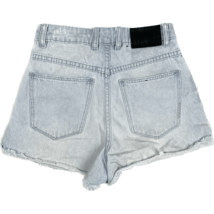 NEUW Ladies 'LOLA' High Rise Shorts - Size 24 - Jean Pool