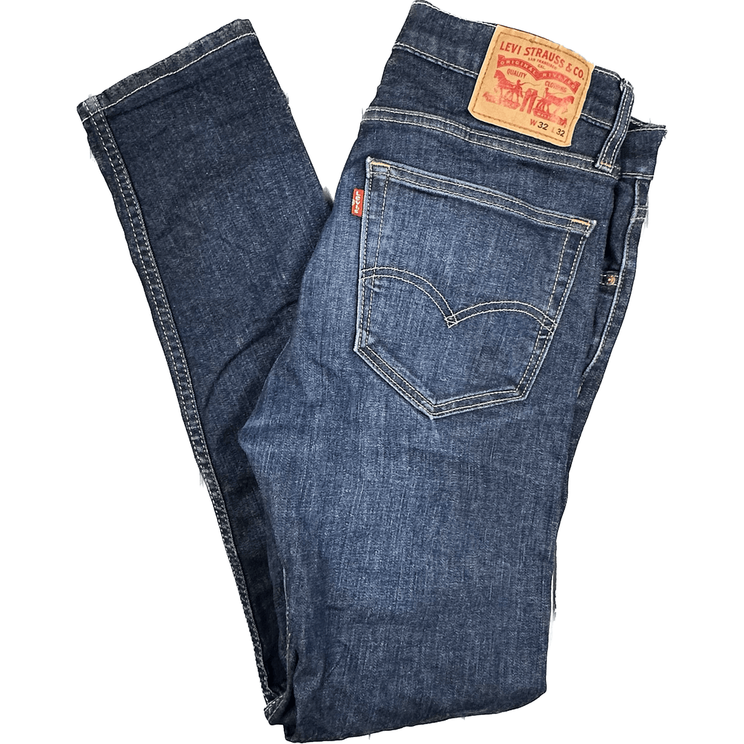Levis Skinny Mens Stretch Tapered Jeans - Size 32/32 - Jean Pool
