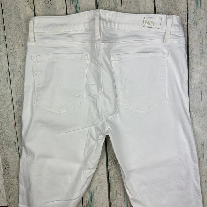 Paige Denim 'Verdugo Ultra Skinny' White Jeans- Size 29 - Jean Pool