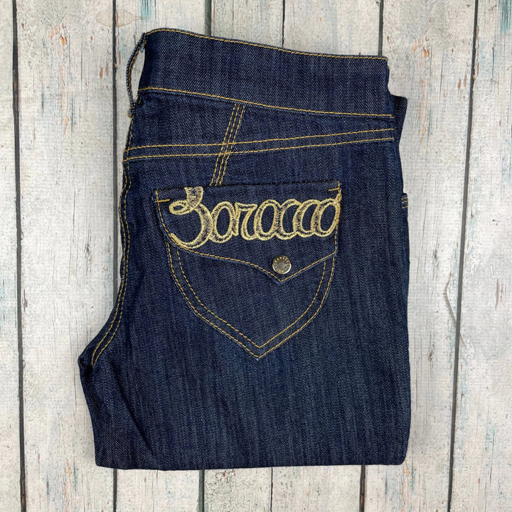 Roccobarroco Italian Logo Seat Slim Straight Jeans -Size 28" - Jean Pool