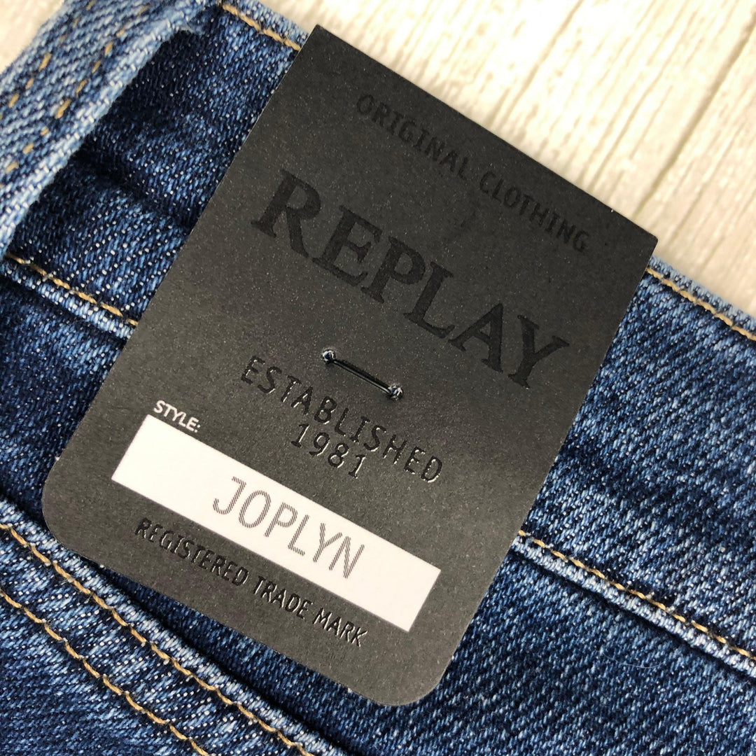 NWT - Replay Italy Ladies 'Joplyn' Rose Label Straight Jeans RRP $353.00- Size 29 - Jean Pool