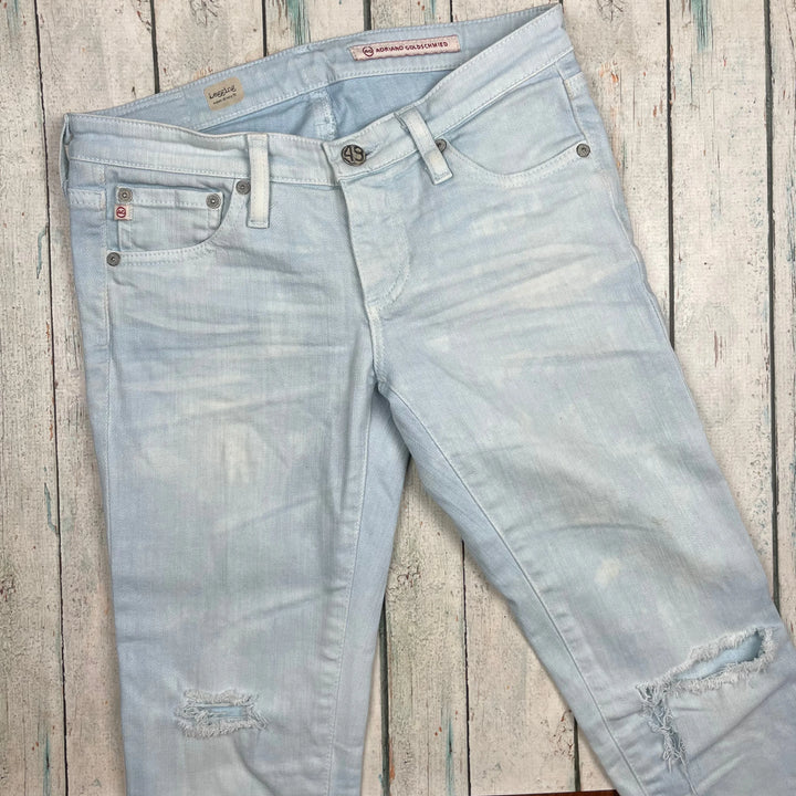 Adriano Goldschmied Pale Blue Super Skinny Jeans- Size 26R - Jean Pool