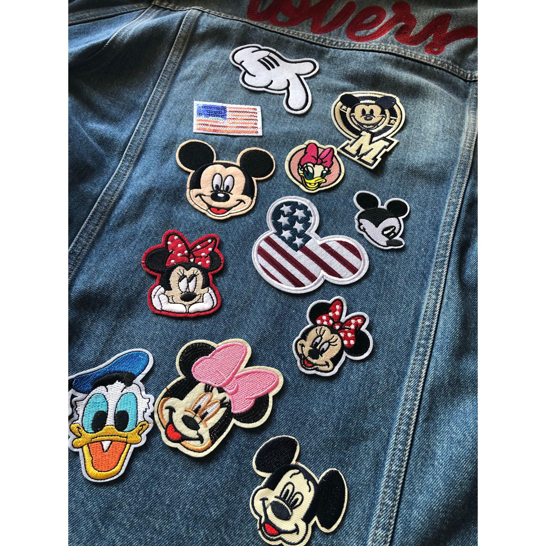 Minnie with Bow- Embroidered Cloth Patch-Jean Pool