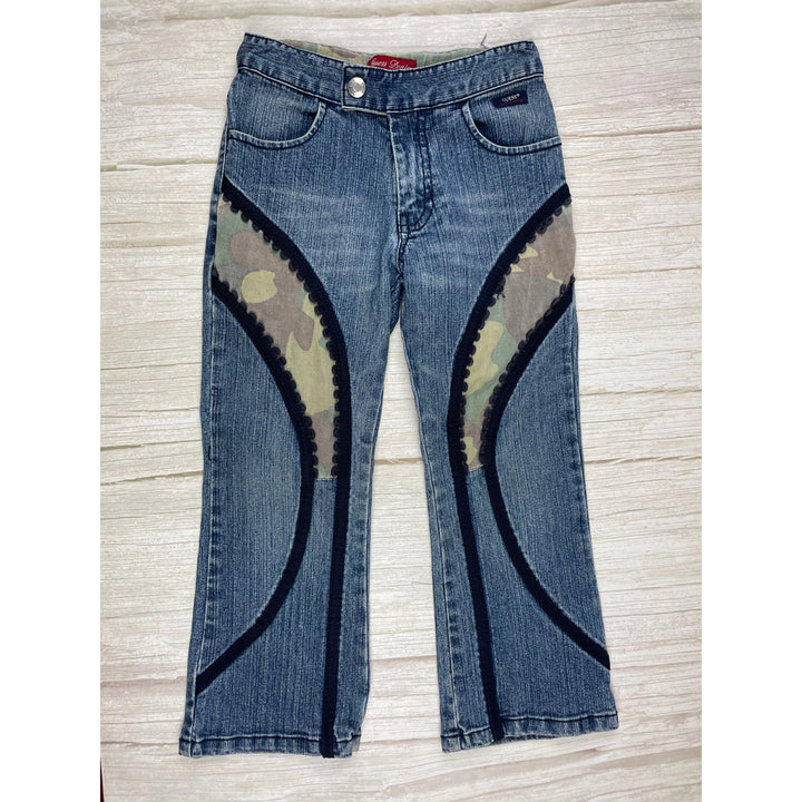 Guess Panelled Front Boot Flare Girls Jeans - Size 4Y - Jean Pool