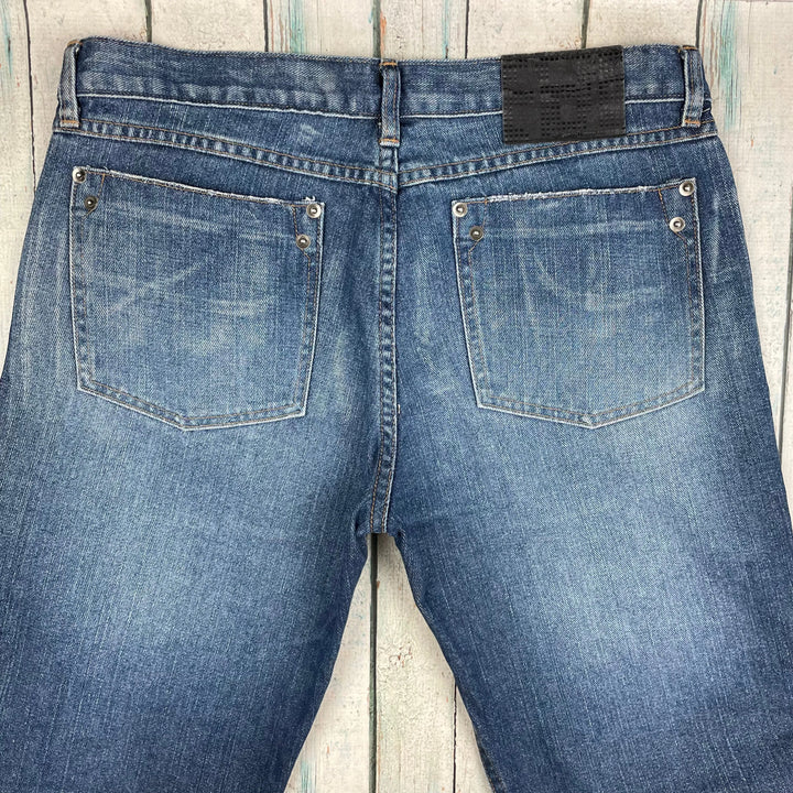 Vintage Y2K Low Rise Straight Jeans by Urban Hardware- Size 12 - Jean Pool