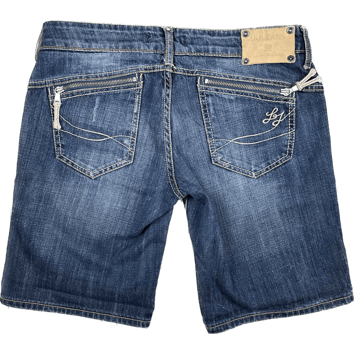 Liu Jo Italian Made Denim Boyfriend Short - Size 28 - Jean Pool