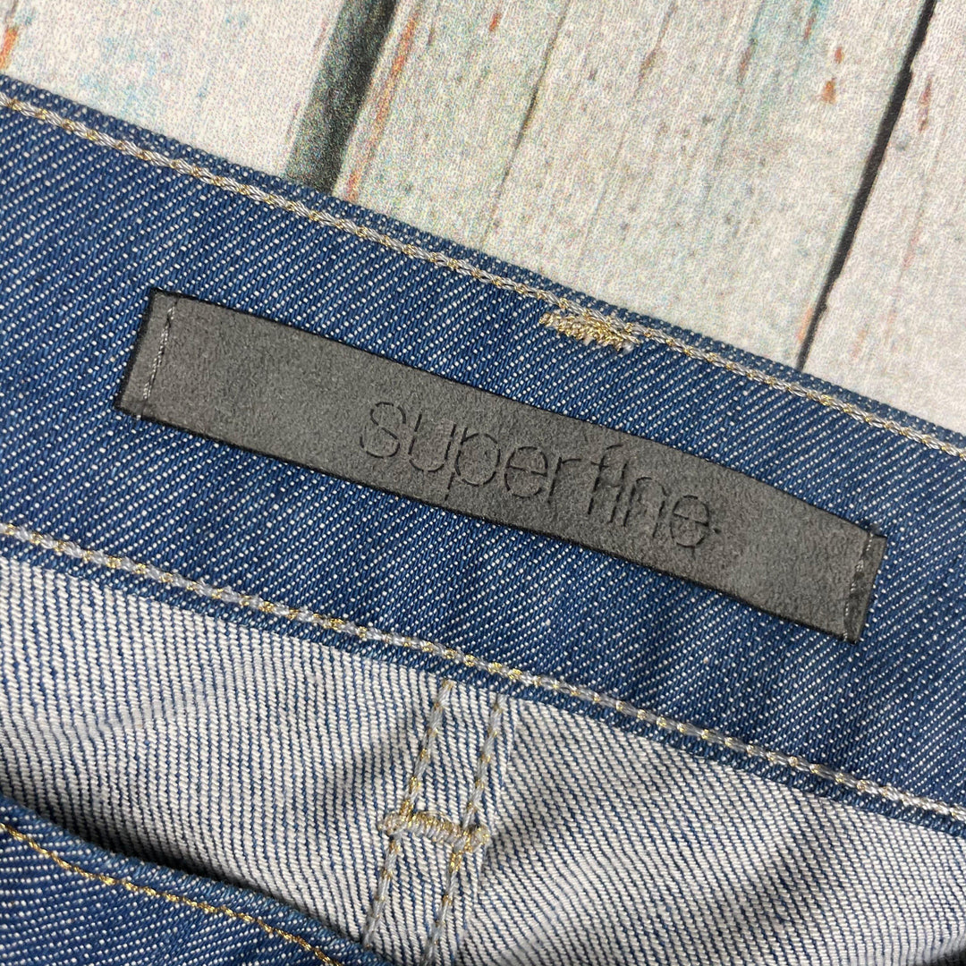 Superfine Cigarette Leg Slim Fit Italian Jeans -Size 27 - Jean Pool