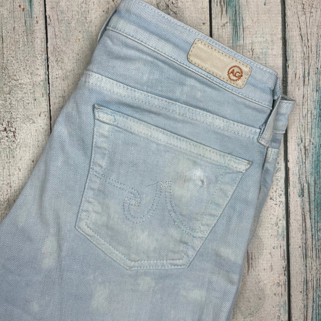 Adriano Goldschmied Pale Blue Super Skinny Jeans- Size 26R - Jean Pool