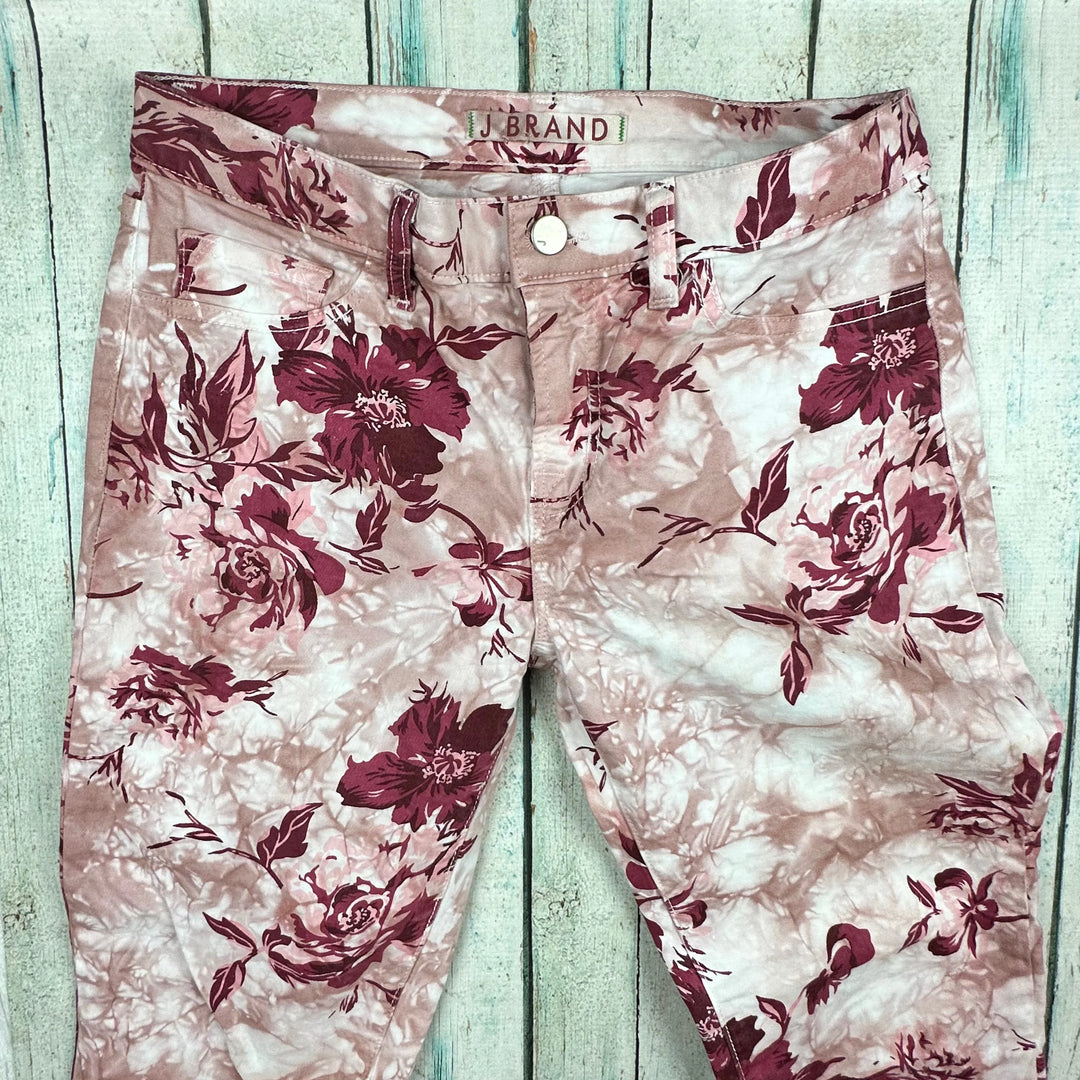 J Brand 'Capri ' Floral Print Skinny Denim Jeans- Size 28 - Jean Pool