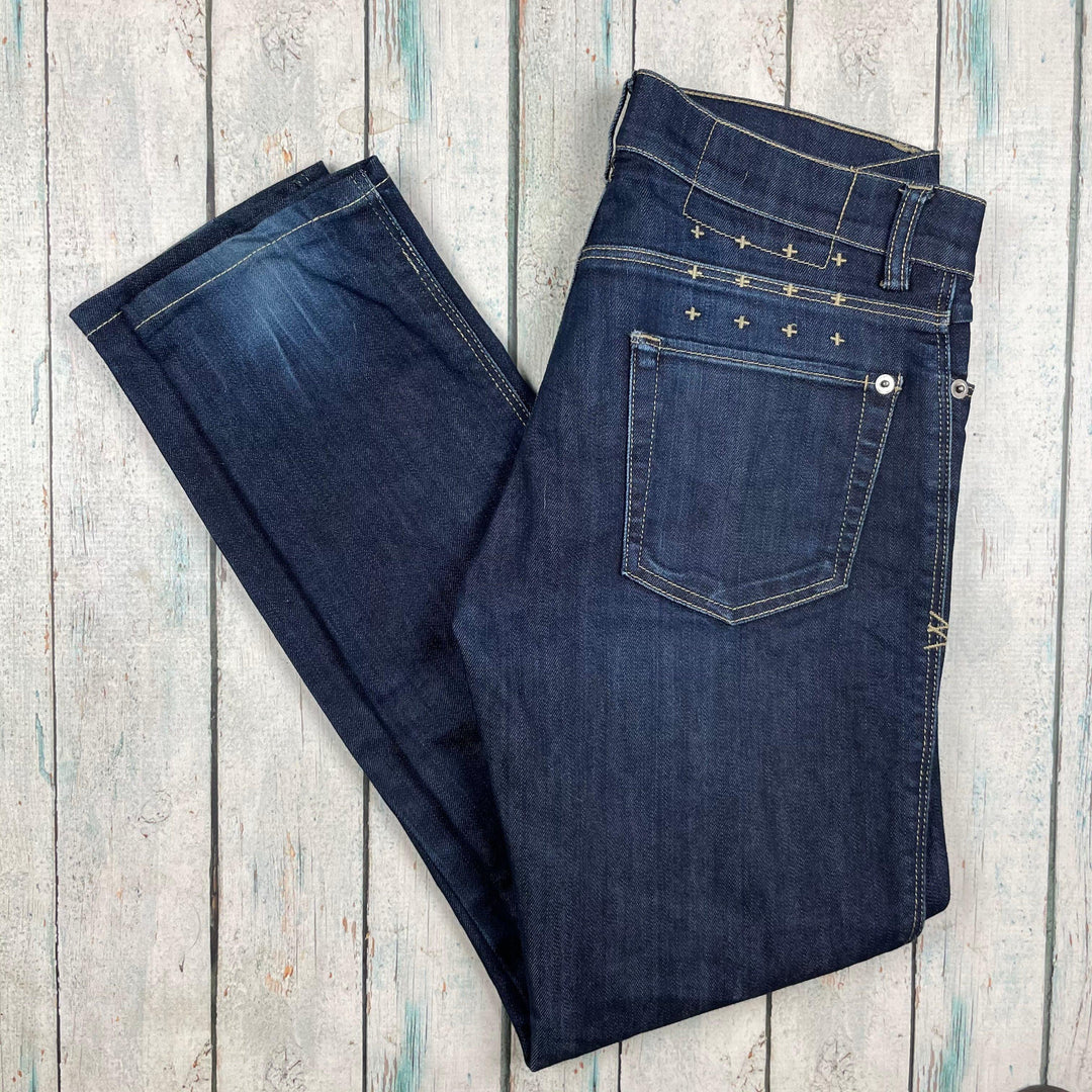 Tsubi 'Super Skinny ZIp' Jeans in Tight Arse Indigo Wash - Size 27S - Jean Pool