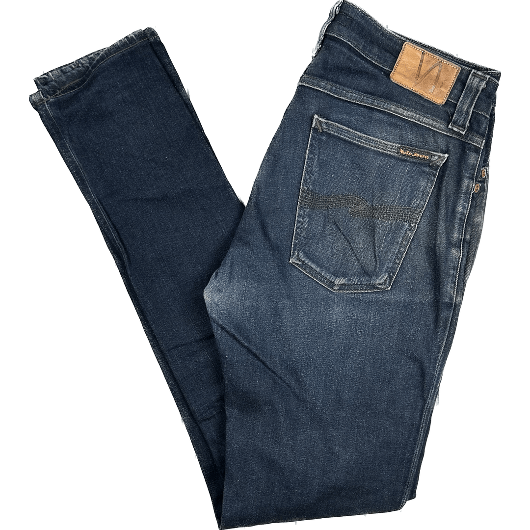 Nudie 'Skinny Lin' Dry Steel Wash Denim Jeans- Size 32/34 - Jean Pool