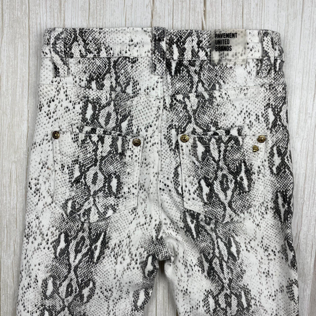 Girls Snakeskin print Jeans by Pavement Denim - Size 10 Years - Jean Pool