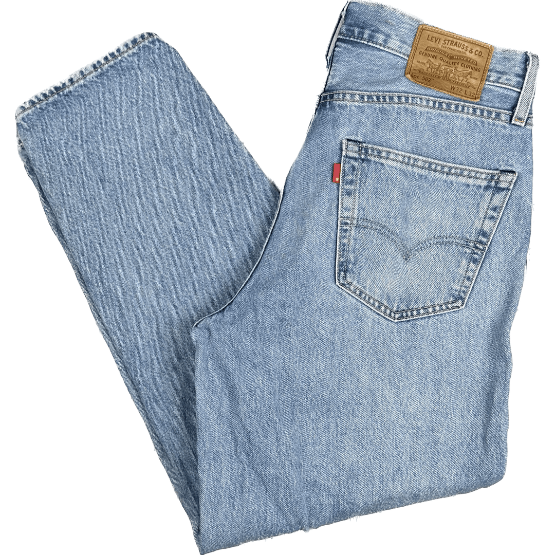Levis Ladies 562 High Rise Tapered Denim Jeans - Size 32S - Jean Pool