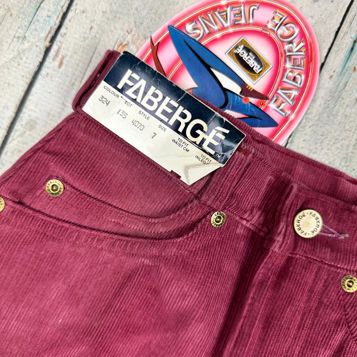 NWT- Vintage Faberge Deadstock 1980's Pink Ladies Jeans - Hard to find! - Suit Size 4/5 - Jean Pool