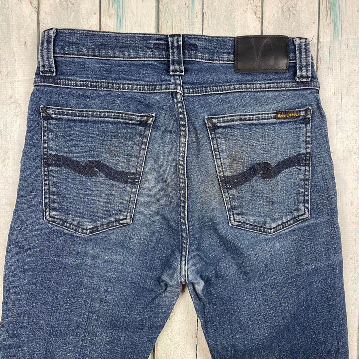 Nudie 'High Kai' Organic Dark Blue Wash Jeans- Size 27/32 - Jean Pool