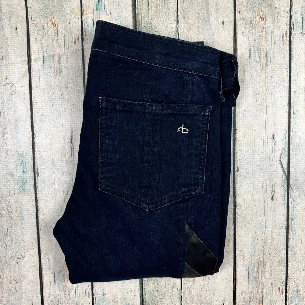 Rag & Bone 'Skinny' Panelled Stretch Jeans- Size 24 - Jean Pool