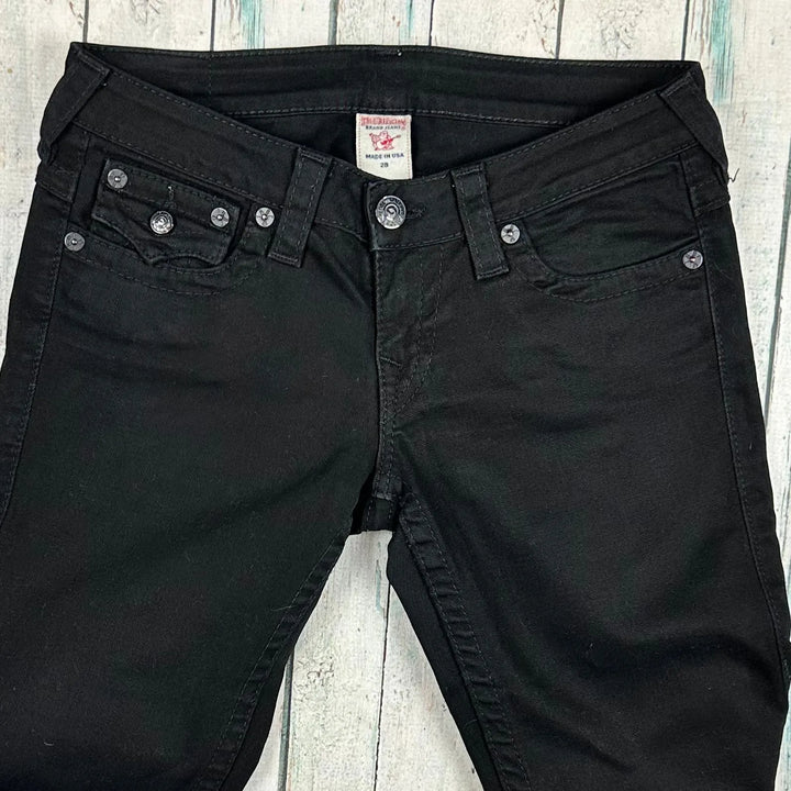 True Religion USA Made 'Billy' Low Rise Black Jeans- Size 28 - Jean Pool