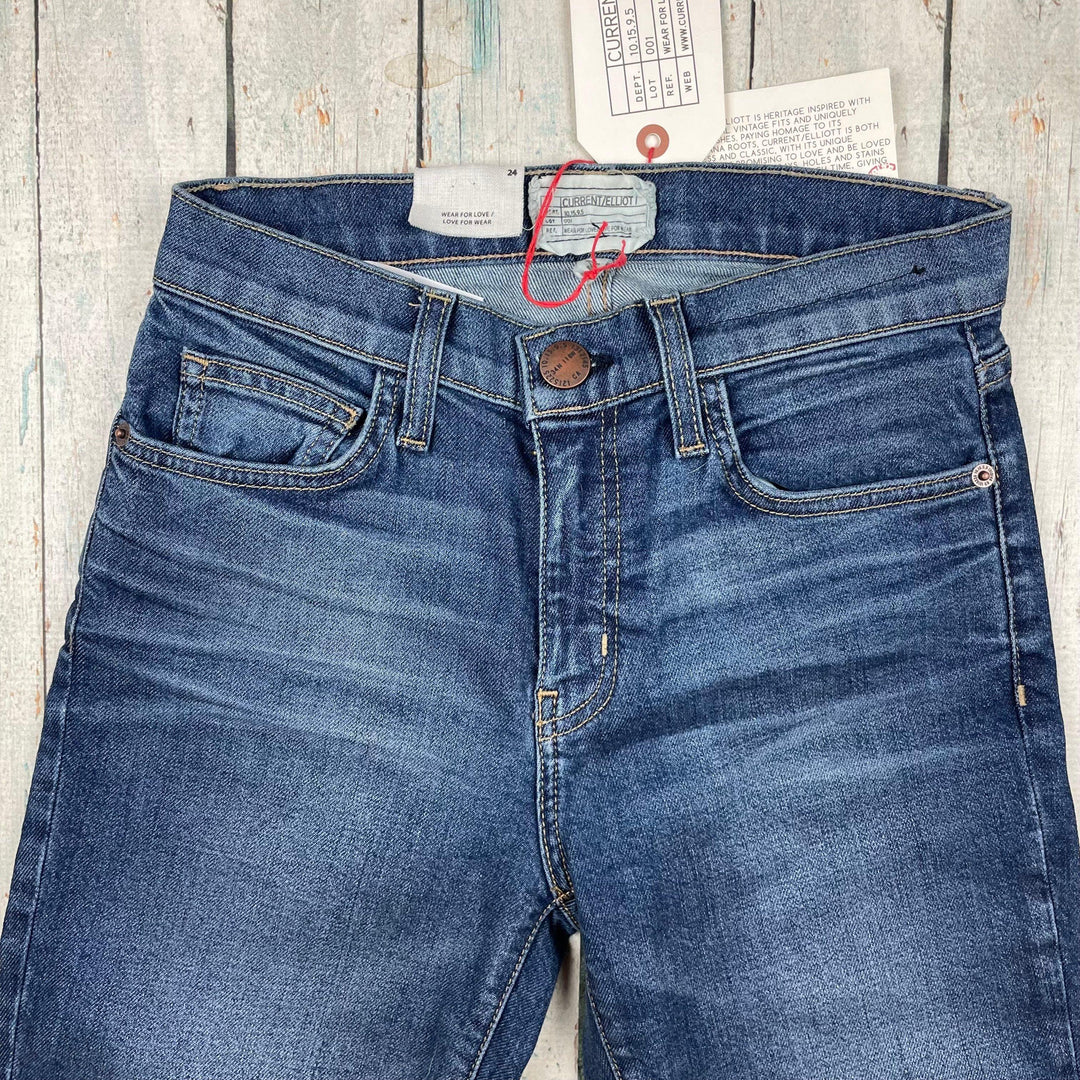 NWT- Current/Elliot 'The Mamacita' 90's Tapered Fit Jeans- Size 24 - Jean Pool