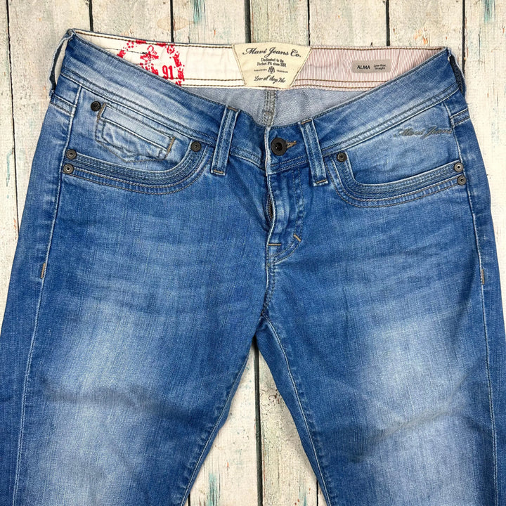 Mavi Jeans 'Alma' Cropped Turn up Jeans - Size 28 - Jean Pool