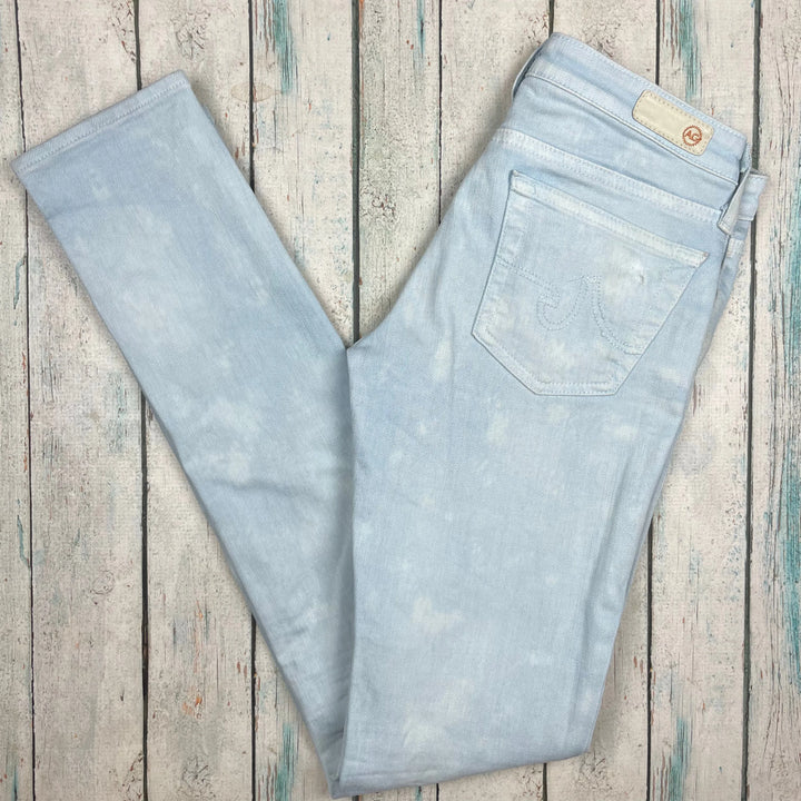 Adriano Goldschmied Pale Blue Super Skinny Jeans- Size 26R - Jean Pool