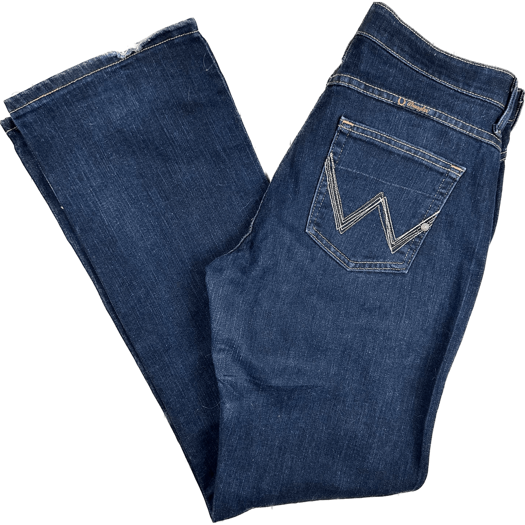 Wrangler Ladies Straight Leg No Gap Waistband Jeans - Size 14 - Jean Pool