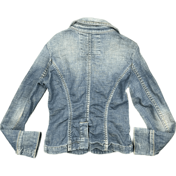 Miss Sixty Ladies Blazer Style Denim Jacket - Size S - Jean Pool
