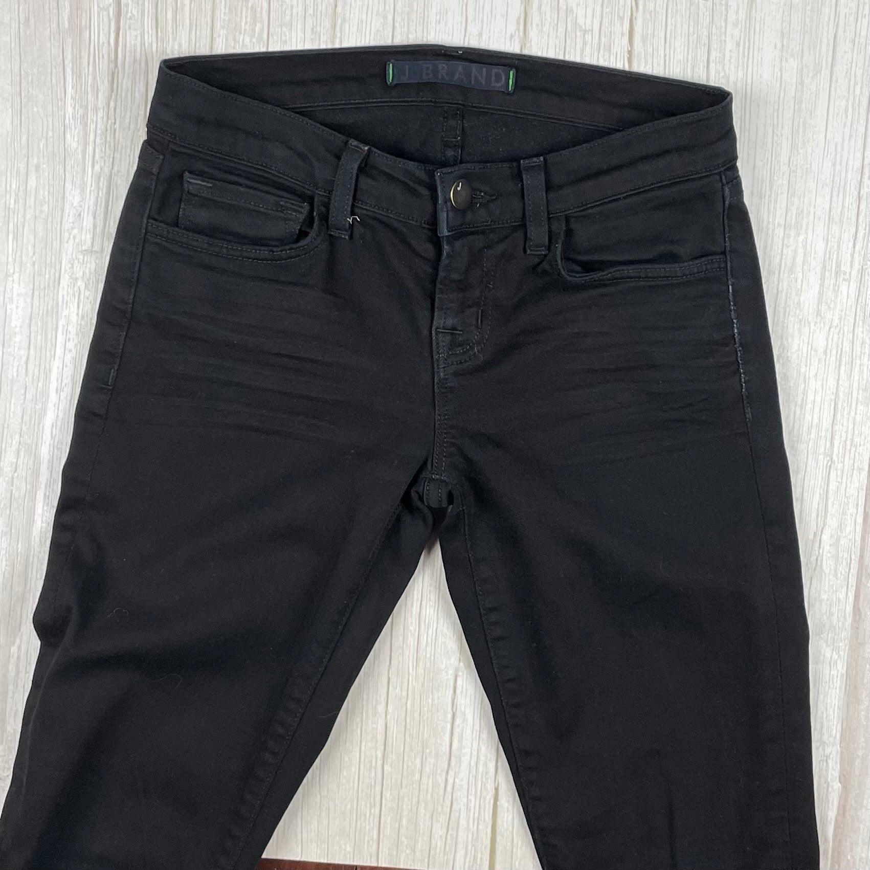 J Brand Shadow Black Stretch Skinny Jeans Size 24 Jean Pool