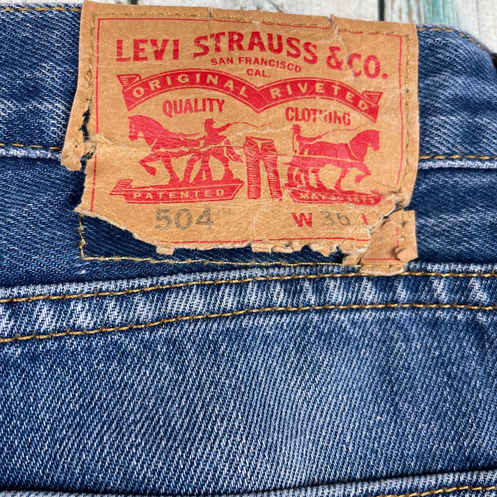 Levis Classic 504 Mens Straight Leg Jeans - Size 36/34 - Jean Pool
