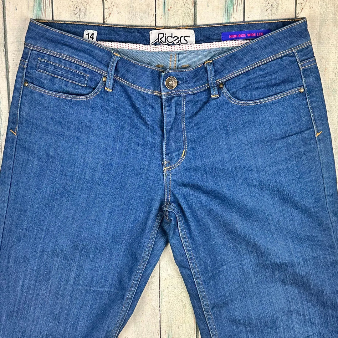 Lee Riders Wide Leg Jeans- Size 14 - Jean Pool