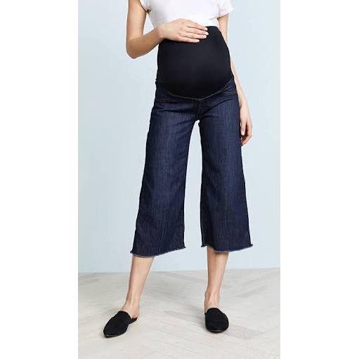 James Jeans Belly Panel 'Carlotta' Cropped Maternity Cullotes -Size 28-Jean Pool