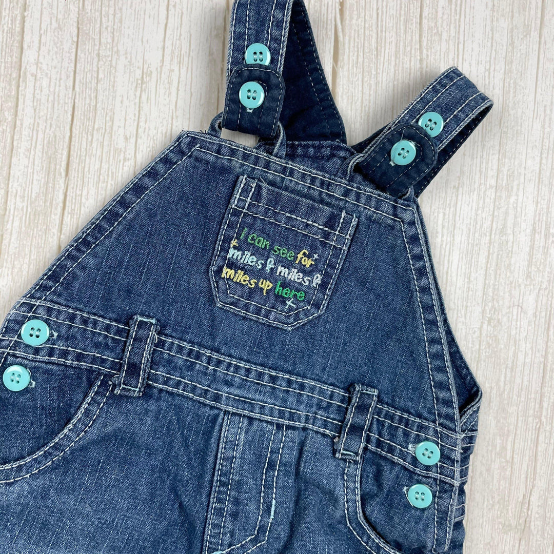 St Bernard Classic Bib & Brace Denim Overalls - Size 3/6M - Jean Pool