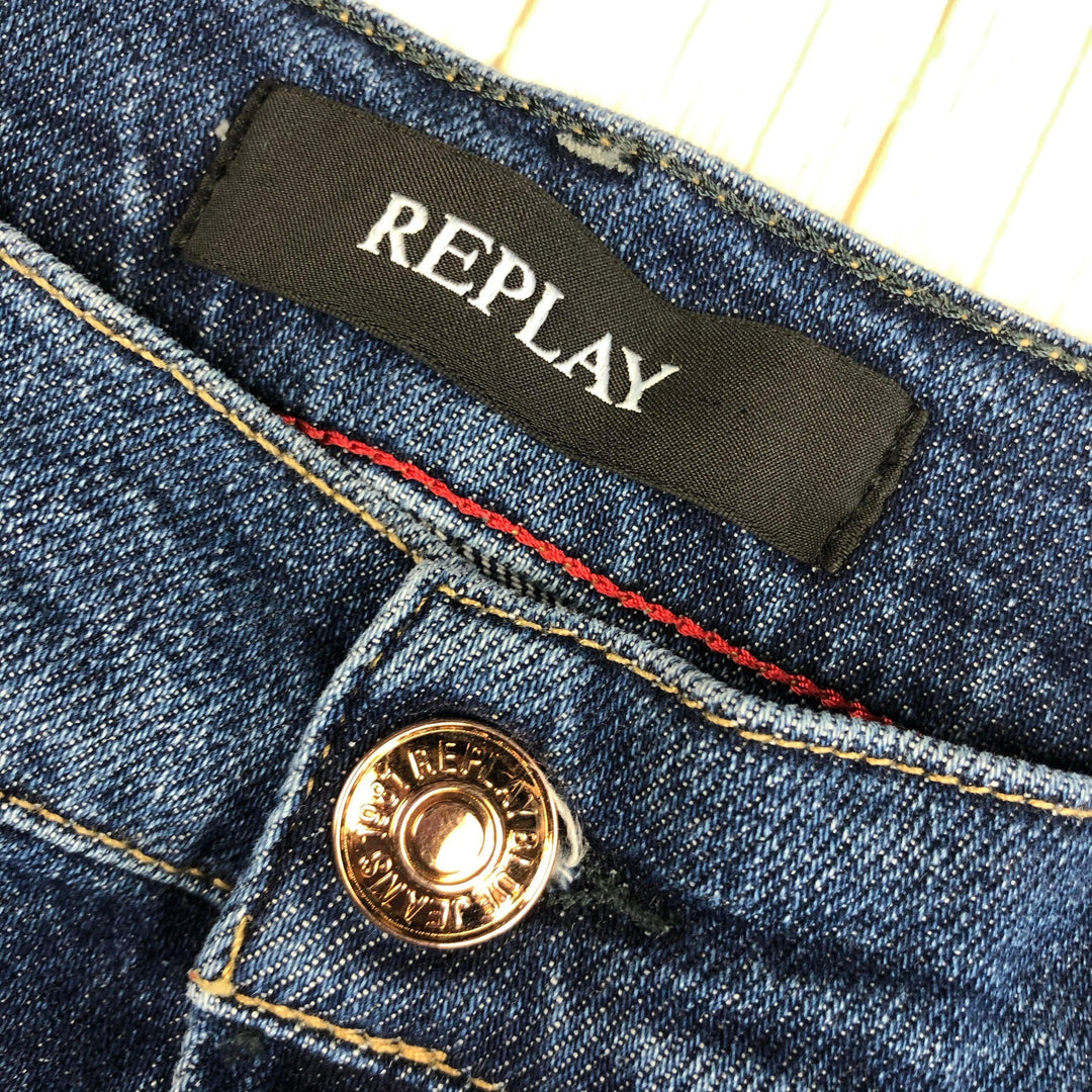 NWT - Replay Italy Ladies 'Joplyn' Rose Label Straight Jeans RRP $353.00- Size 29 - Jean Pool