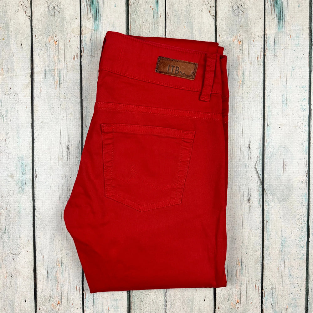 LTB Ladies 'New Molly' Low Rise Super Slim Red Jeans -Size 26 - Jean Pool