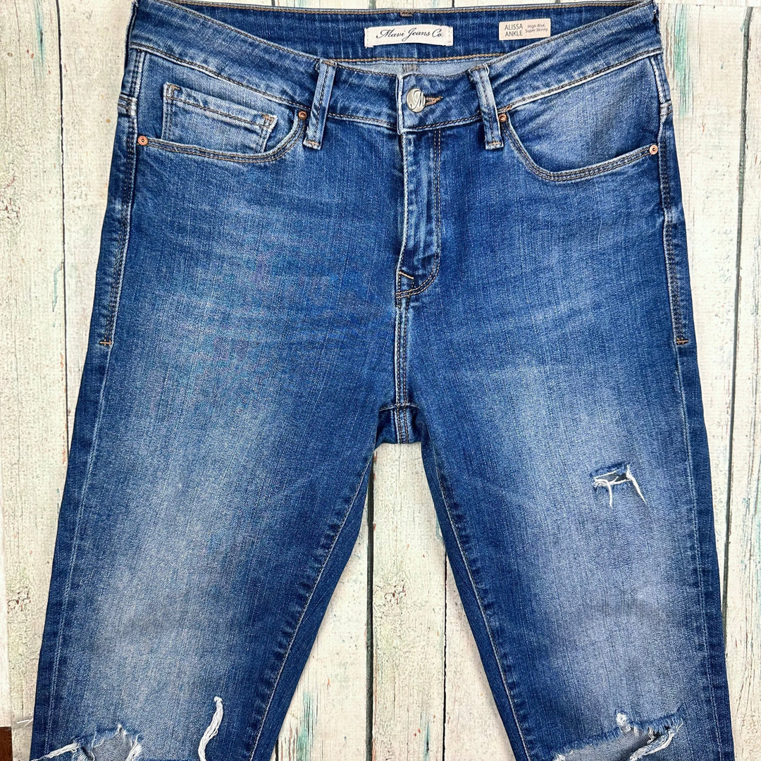 Mavi 'Alissa' Ladies High Rise Ankle Skinny Jeans -Size 28 - Jean Pool