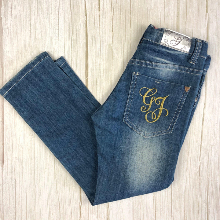 Guess Starlet Skinny Leg Girls Embroidered Jeans - Size 8-Jean Pool