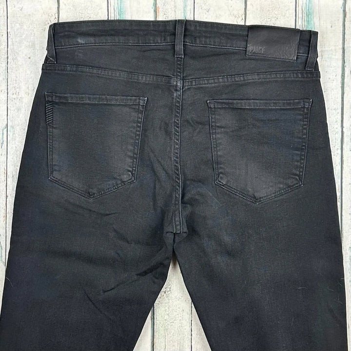PAIGE Mens 'Lennox' Black Idol Wash Slim fit Mens Jeans - Size 32 - Jean Pool