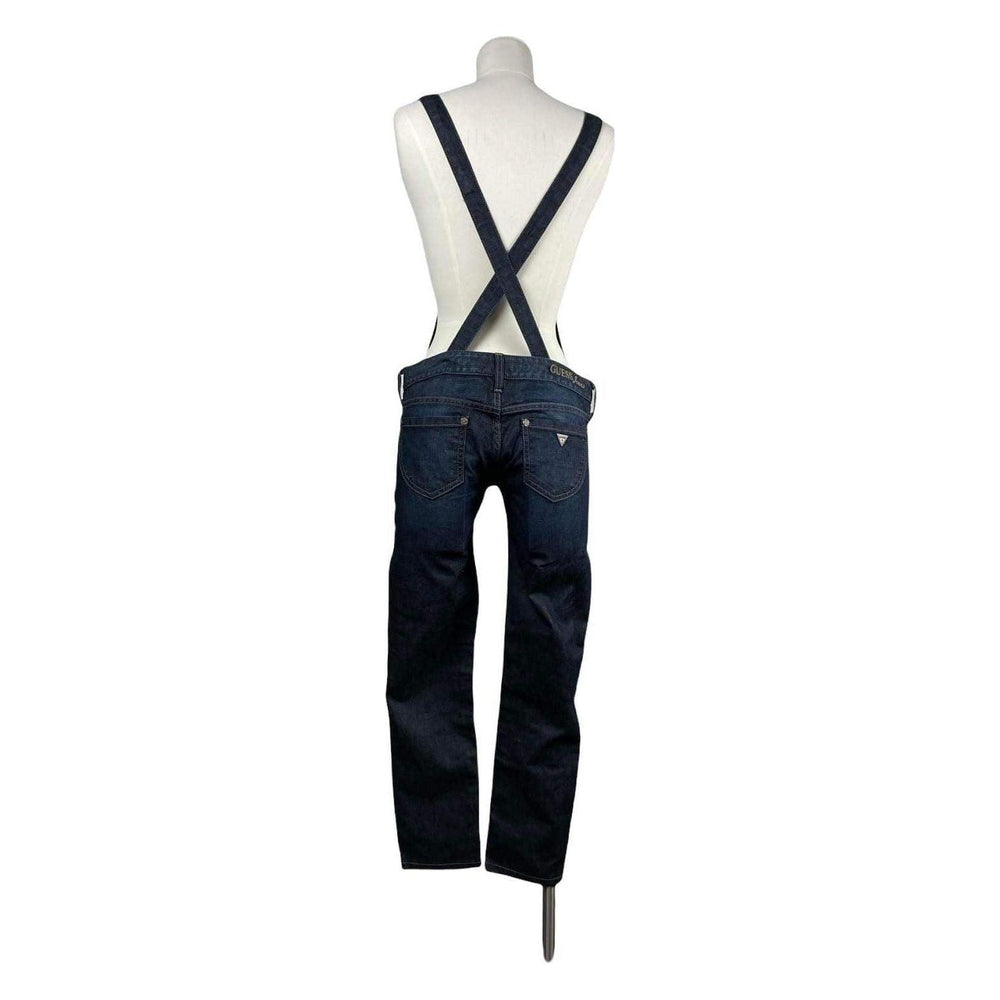 Guess Bib Front Skinny Stretch Overalls -Size 24" or XS - Jean Pool
