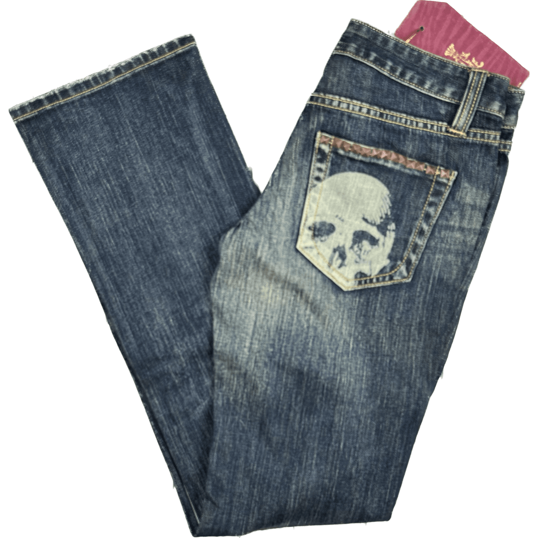 Christian Audigier Deadstock y2K Skull Jeans