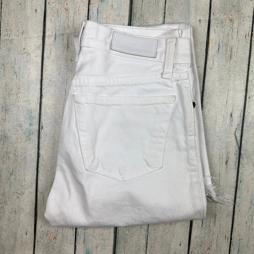RE/DONE Levis Button Fly Denim 'Self/Corps' White Jeans -Size 25 - Jean Pool
