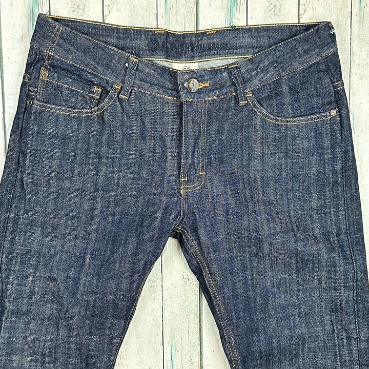 Element Mens Selvedge Straight Leg Denim Jeans - Size 34 - Jean Pool